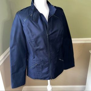 NWT St John military style navy blue jacket